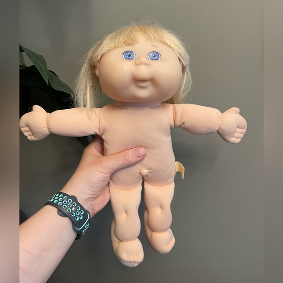 Mattel Other - Vintage 1995 Cabbage Patch Doll Blonde Cornsilk Blue Eye Laughing CPK - Works